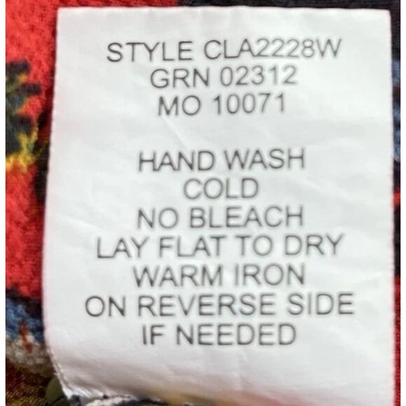 Anthropologie Fig and Flower Women's 1X Aztec Floral Print Button Top 3/4 Sleeve - Picture 11 of 11